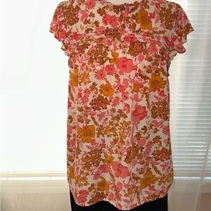 Vibrant Floral Women's Blouse